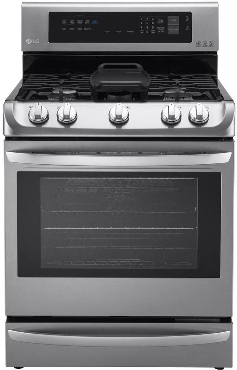 Lg Gas Range With Ultraheat Btu Burners 6 3 Cu Ft Stainless