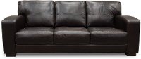 Casual Contemporary Brown Leather Sofa - Aspen