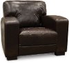 Casual Contemporary Brown Leather Chair - Aspen