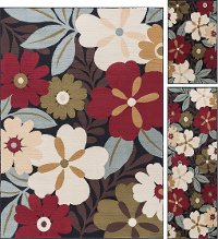 LGN4520SET3 3 Piece Set Green, Red, and Blue Area Rug - Laguna