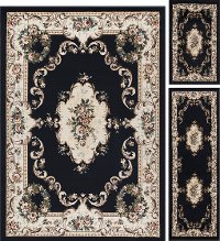 LGN4613SET3 3 Piece Set Charcoal Gray Area Rug - Laguna-6