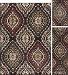 LGN5008 SET3 3 Piece Set Brown, Red, and Green Area Rug - Laguna-5