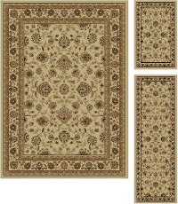 ELG5142SET3 3 Piece Set Beige and Red Area Rug - Elegance-6