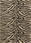 ELG5162SET3 3 Piece Set Beige and Black Zebra Print Area Rug - Elegance