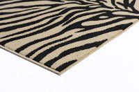 ELG5162SET3 3 Piece Set Beige and Black Zebra Print Area Rug - Elegance-3