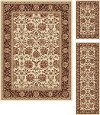 ELG5332 SET3 3 Piece Set Ivory, Brown & Gold Area Rug - Elegance-6