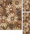 ELG5350 SET3 3 Piece Set Brown, Beige, and Blue Area Rug - Elegance-5