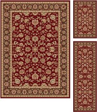 ELG5370SET3 3 Piece Set Red and Gold Area Rug - Elegance-6
