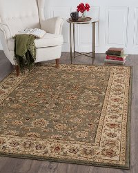 ELG5375SET3 3 Piece Set Green, Ivory, and Gold Area Rug - Elegance