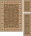 ELG5377 SET3 3 Piece Set Gray-Blue, Ivory, and Gold Area Rug - Elegance-5