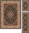 ELG5396 SET3 3 Piece Set Gray-Blue, Gold, and Red Area Rug - Elegance-6