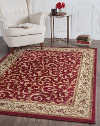 ELG5400SET3 3 Piece Set Ivory, Gold, and Red Area Rug - Elegance-2