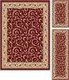 ELG5400 SET3 3 Piece Set Ivory, Gold, and Red Area Rug - Elegance-6