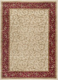 ELG5402SET3 3 Piece Set Ivory, Gold, and Red Area Rug - Elegance-2