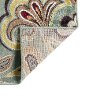 DCO1023 SET3 3 Piece Set Teal Blue, Ivory, and Red Area Rug - Deco-3