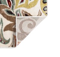 DCO1025SET3 3 Piece Set Teal Blue, Ivory, and Red Area Rug - Deco-3