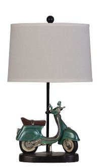 Motor Scooter Table Lamp