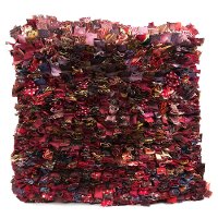 Multi Colored Upcycled Necktie Throw Pillow