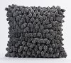 Smoked Pearl Gray Chamois Throw Pillow