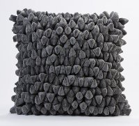 Smoked Pearl Gray Chamois Throw Pillow
