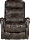 Coffee Brown Power Swivel Glider Recliner - Luke-1
