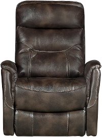 Coffee Brown Power Swivel Glider Recliner - Luke