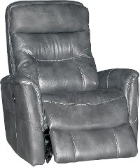 Slate Gray Power Swivel Glider Recliner - Luke