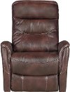 Burgundy Power Swivel Glider Recliner - Luke