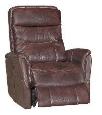 Burgundy Power Swivel Glider Recliner - Luke-2