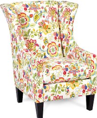 1460/TELFAIRGARDEN Floral Garden Wingback Chair - Telfair