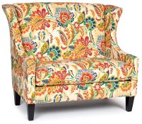1500AYERSJEWEL Floral Wing Settee - Ayers