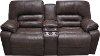 Chocolate Brown Microfiber Manual Reclining Loveseat - Legacy