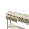 Antique White/Gray Console Table-2