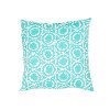 VER82-VERANDAIN-OUT Veranda Turquoise Blue 18 Inch Indoor/Outdoor Throw Pillow
