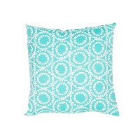 VER82-VERANDAIN-OUT Veranda Turquoise Blue 18 Inch Indoor/Outdoor Throw Pillow