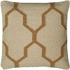 Beige and Natural 18 Inch Throw Pillow