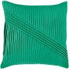 Clearance Emerald Green Pleated 22 Inch Throw Pillow