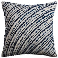 White and Blue 30s Style Throw Pillow