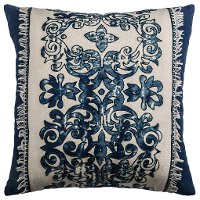 30's Style Cotton Flax Throw Pillow