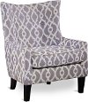 Contemporary Pewter Lattice Accent Chair - Tamara