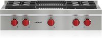SRT364C Wolf 36 Inch Sealed Burner Gas Rangetop - Stainless Steel
