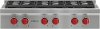 SRT366 Wolf 36 Inch Sealed Burner Gas Rangetop with Six Burners - Stainless Steel