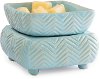 CWDCHV/WARMER Sky Blue Chevron 2-in-1 Fragrance Warmer - Candle Warmers-1