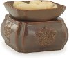 CWD03/WARMER Toffee Damask Candle 2-in-1 Fragrance Warmer - Candle Warmers
