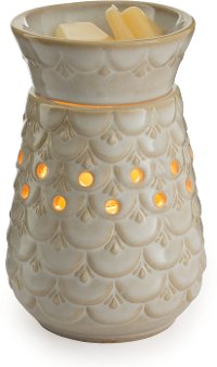 MWSCA/MID/WARMER Scalloped Vase Mid-Size Illumination Fragrance Warmer - Candle Warmers