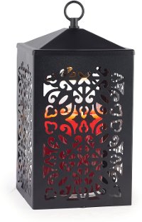 SCBLK/WARMER Black Metal Scroll Candle Warmer Lantern - Candle Warmers