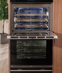 DO30CM/B Wolf 30 Inch Contemporary Double Wall Oven - 10.2 cu. ft., Black-2