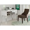 Mirrored Five-Drawer Desk