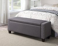 Slate Storage Bed Bench
