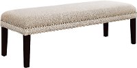 Tan Upholstered Bed Bench-2